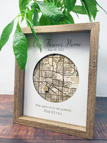 Custom Map Shadow Box